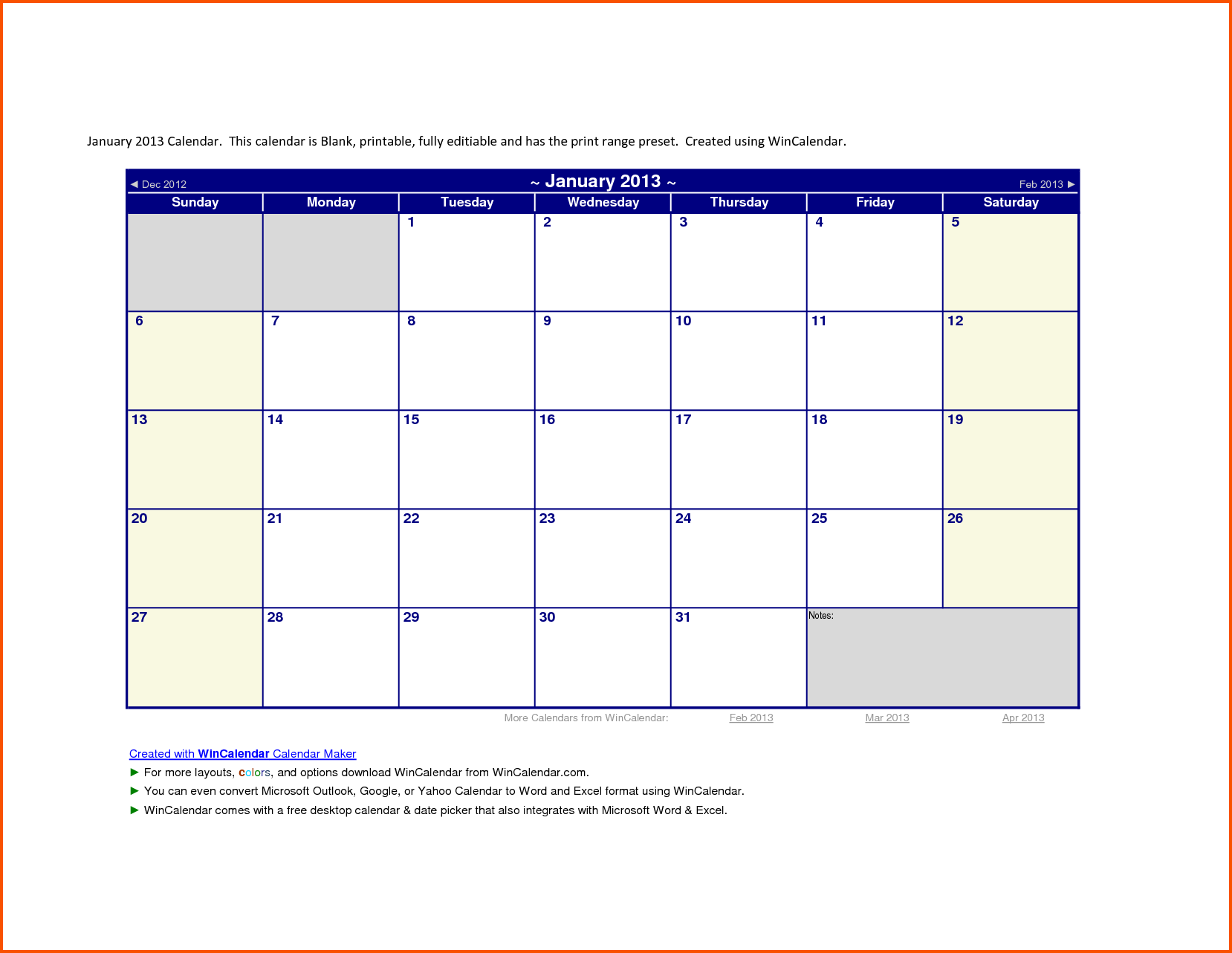 Microsoft Office Calendar Template Customize And Print